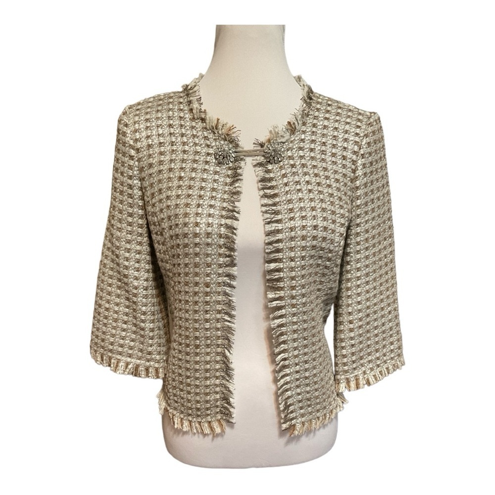Trina Turk Plaid Blazer Jacket Size 4